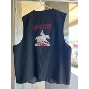 Wyoming Traders 100% wool NVRHA champion vest size XL